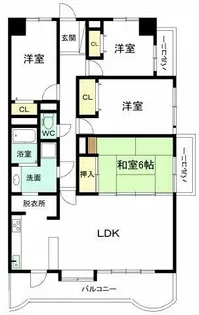 サンハウス小牧駅西【4E号室】の間取り