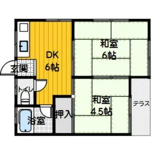 ジャパンハイツ田島【104号室】の間取り