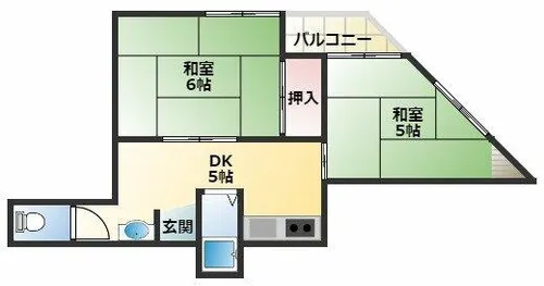 第2竹田ビル【5階】の間取り