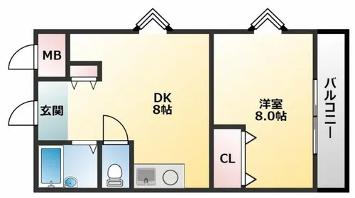 エクスペリエンス【4階】の間取り