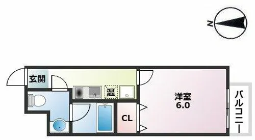 TOZAWAコート【206号室】の間取り