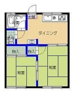 名島荘【102号室】の間取り