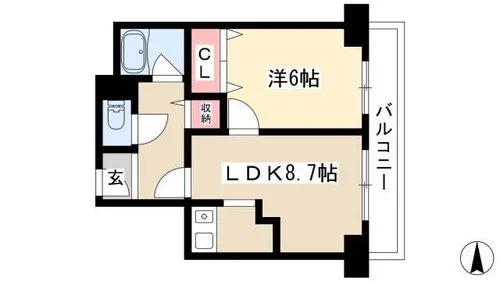 池下510ビル【11階】の間取り