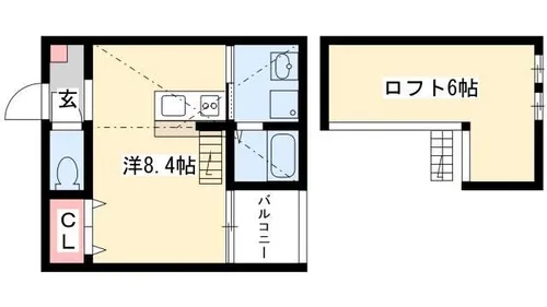 Win荒子【1階】の間取り