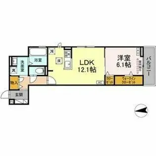 フェリシアーク【1階】の間取り