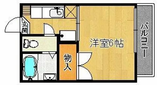 シルキー【206号室】の間取り