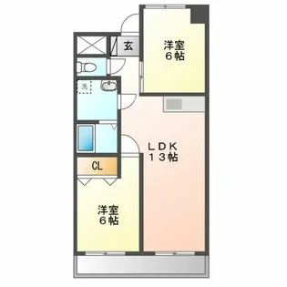 第3フクマルビル【9階】の間取り