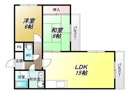 レジデンスOGAWA【4階】の間取り