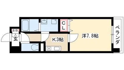 HF今池南レジデンスEAST【7階】の間取り