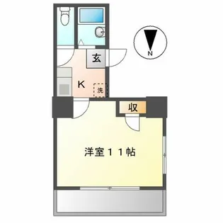 クリンハイツ【5階】の間取り