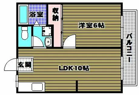 パナハイツ今熊Ⅲ【2階】の間取り