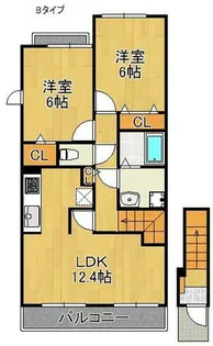 サニーパークⅢ【2階】の間取り