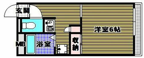 レオパレス狭山【2階】の間取り