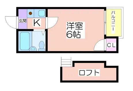 アパートメント住之江【203号室】の間取り