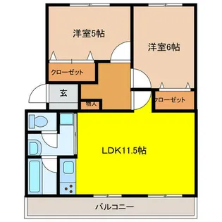 オークマンション【3階】の間取り