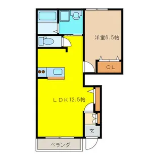 アムール【1階】の間取り