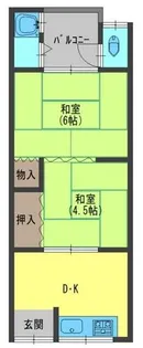 葛原1丁目森山文化【2階】の間取り
