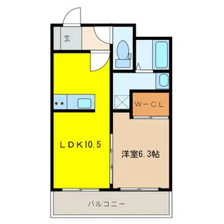グランツ羽黒【2階】の間取り