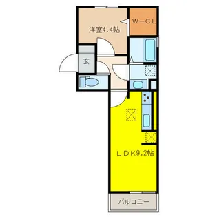 シャトルアキラⅢ【2階】の間取り