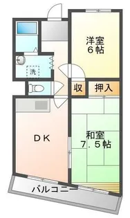 ロイヤルハイツ木村2号館【2階】の間取り
