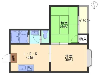 サンファミリー守口Ⅱ【2階】の間取り