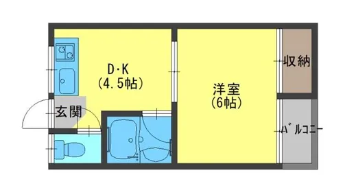 御幸大丸マンション【3階】の間取り