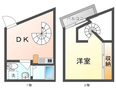 ピラミッドアネックス【1階】の間取り