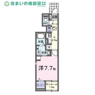 愛知県岡崎市細川町字岩御堂【アパート】の間取り
