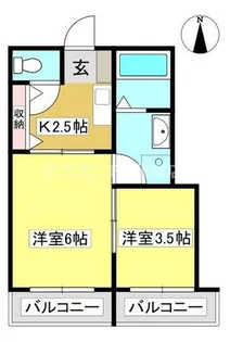 ヴェールヴィル【2階】の間取り