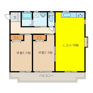 コーポタナカ【2階】の間取り