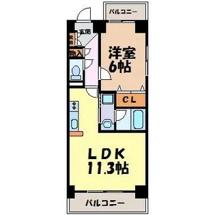 ST PLAZA EAST【4階】の間取り