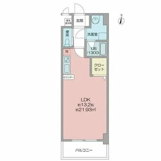 アヴニール白壁【4階】の間取り