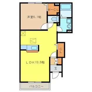 愛知県江南市今市場町秋津【アパート】の間取り