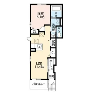 アーシャ【1階】の間取り