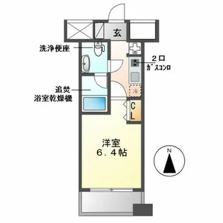 レジディア久屋大通【204号室】の間取り