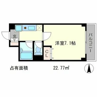 リバティ東大路【4階】の間取り