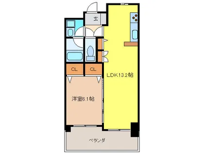 BELLE VILLE Ⅴ【7階】の間取り