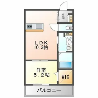 プロムナードおおさかノール【202号室】の間取り