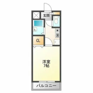 カーサグランテ竹島【2階】の間取り