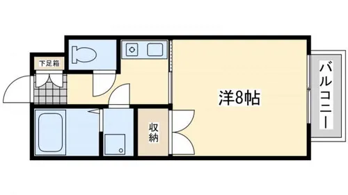 ローズハイツⅡ【205号室】の間取り