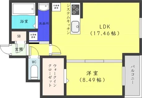 EFFECT南14条【4階】の間取り