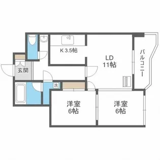 メゾンドブーケパーク【5階】の間取り