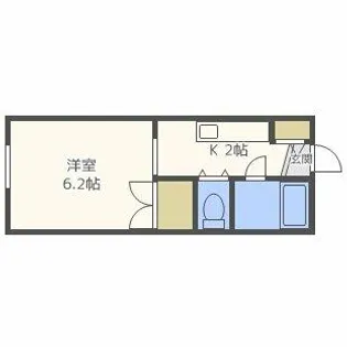 北海道札幌市東区北二十五条東14丁目【アパート】の間取り