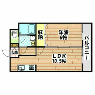 石田ハイツ2号館【1階】の間取り