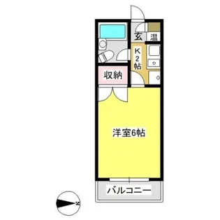 ヴェールヴィル【2階】の間取り