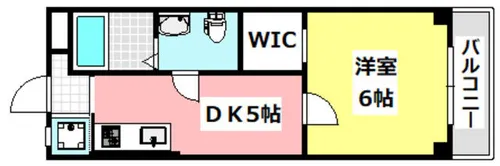 山崎第6マンション【2階】の間取り