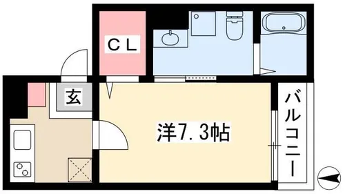 First step絆【202号室】の間取り