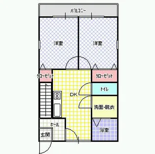 ザハウスオブマダムジュエルA棟B棟C棟【A1-1F号室】の間取り