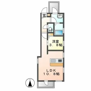 DEBELD大曽根【2階】の間取り