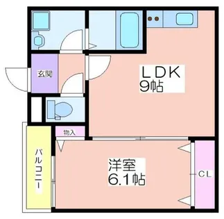 Act住之江【3階】の間取り